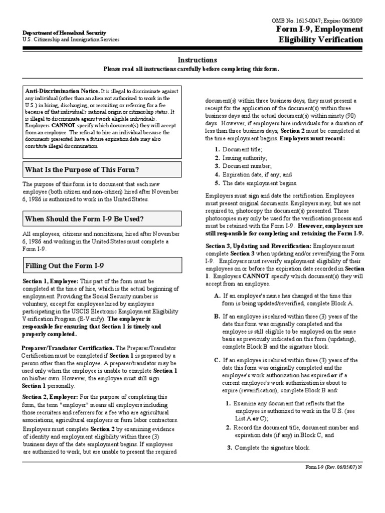 Current I9 Form PDF Government And Personhood Justice