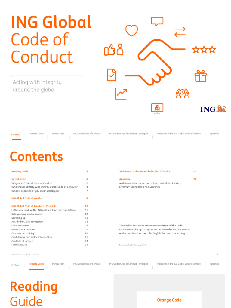 ING Global Code of Conduct | PDF
