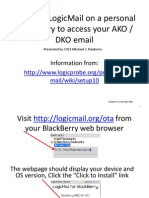 Install LogicMail on BlackBerry for AKO Email