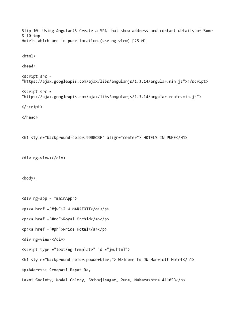 AngularJS Slip10 | PDF