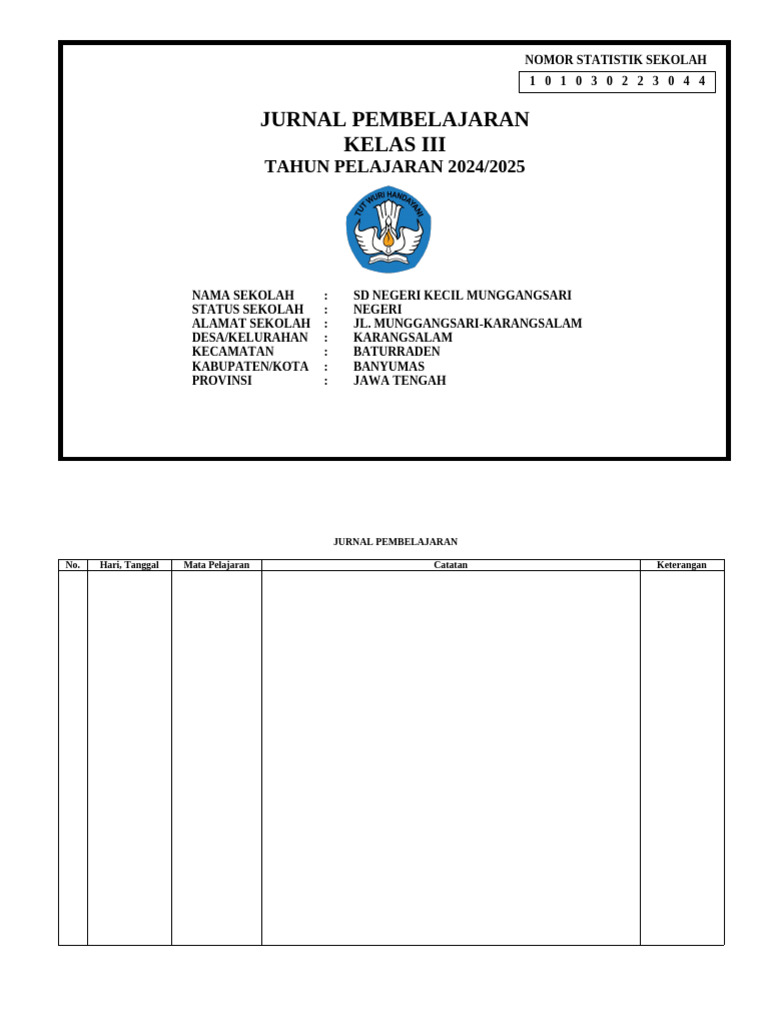 Buku Jurnal Pembelajaran | PDF