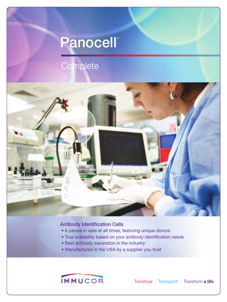 Immucor Panocell Brochure US Web | PDF