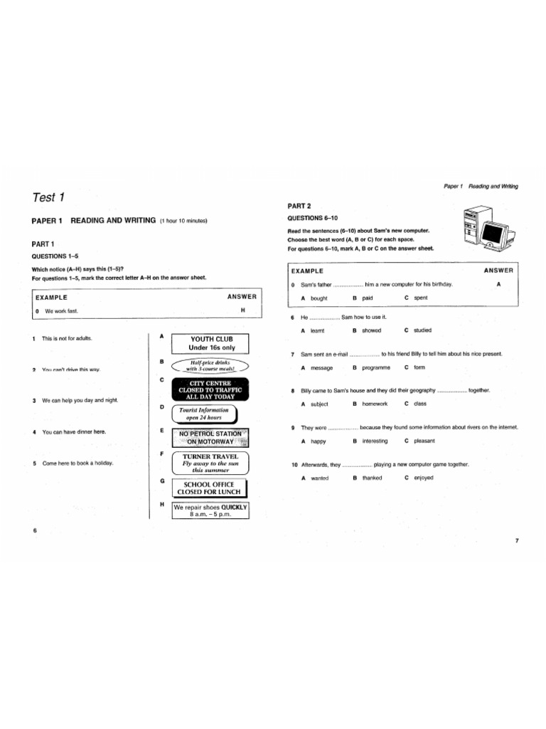 Cambridge Ket 3 Book | PDF