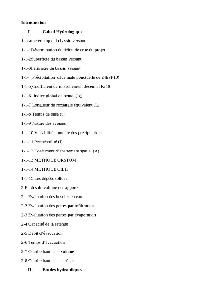 Mini Projet Barrage 2011 Pdf