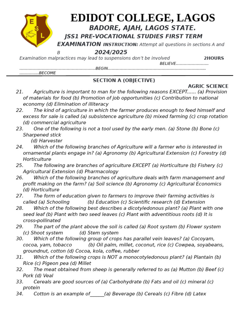 Pvs First Term 24 25 Pdf