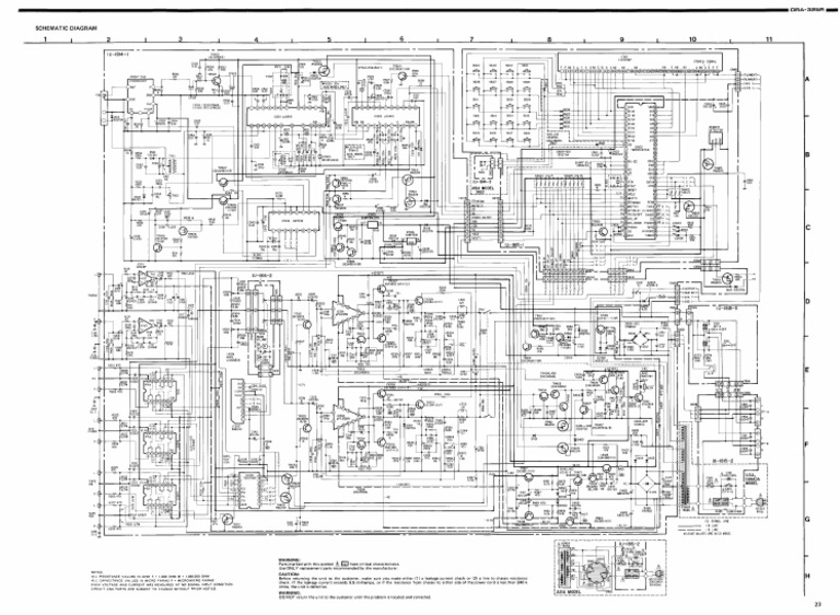 Denon DRA-325R Schematic Diagram 1 | PDF