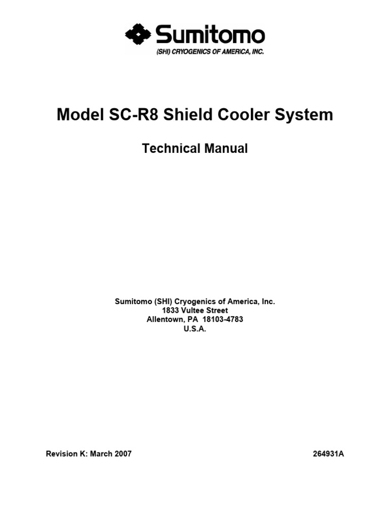 SC-R8 Shield Cooler System | PDF