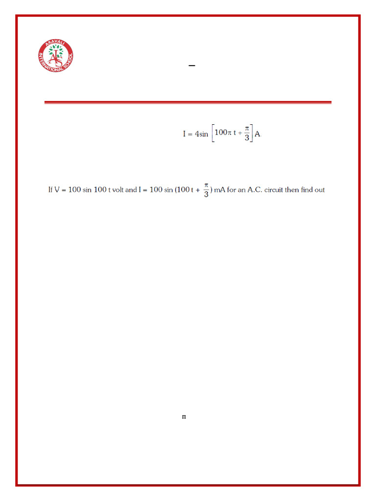 Assignment AC Current | PDF