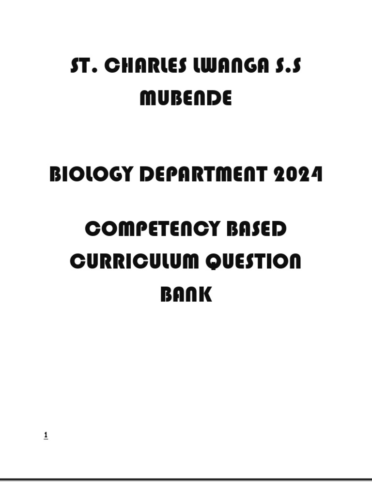 Biology Question Bank - 092146 | PDF