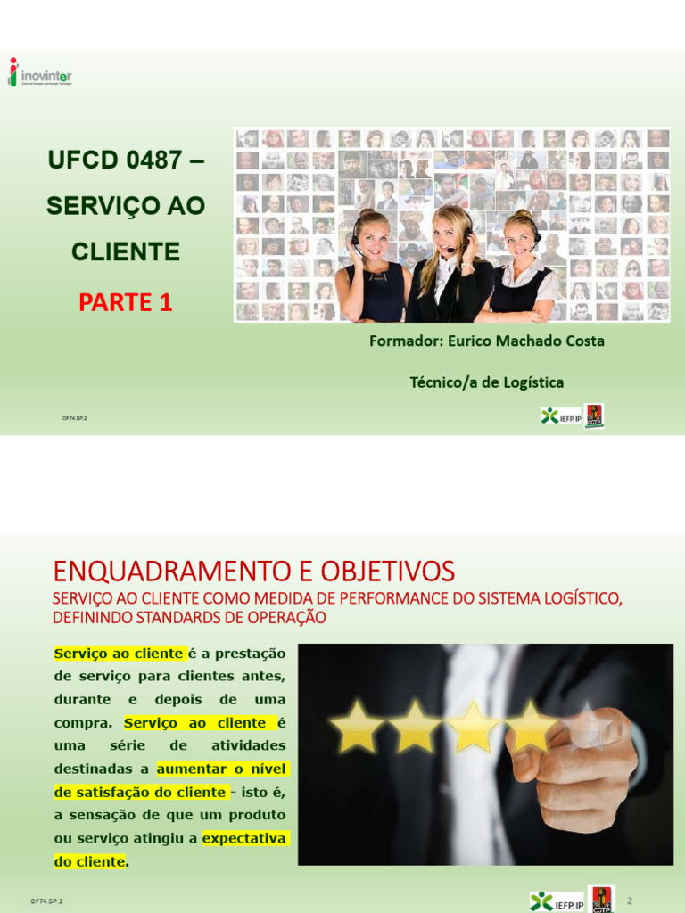 0487 - Serviço Ao Cliente - Parte 1 | PDF
