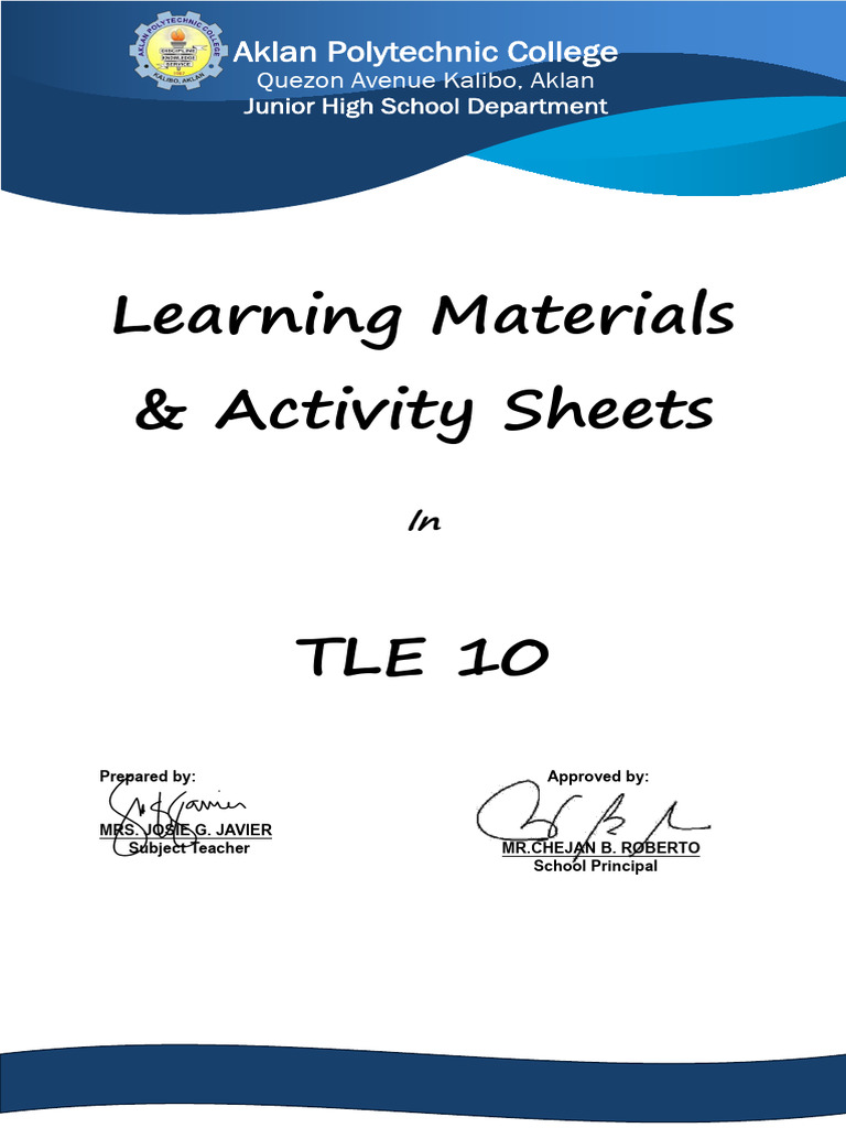 Tle - 10 | PDF