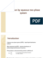 Extraction by Aqueous Two Phase System