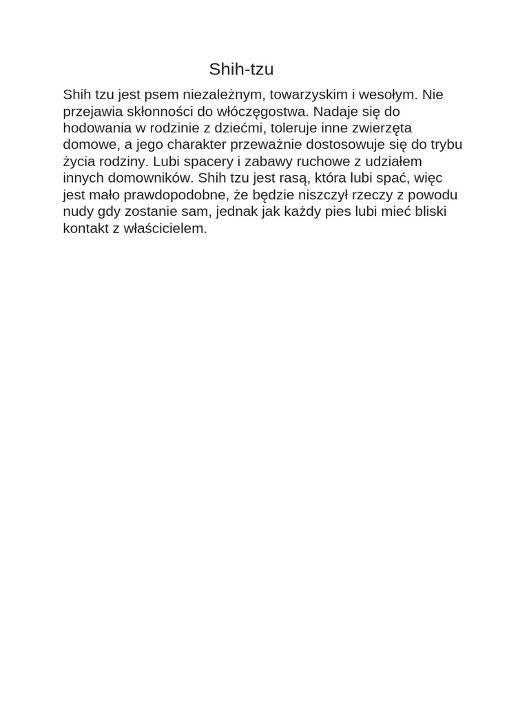 Shih Tzu And Down Syndrome A Comprehensive Overview - 68zirc0