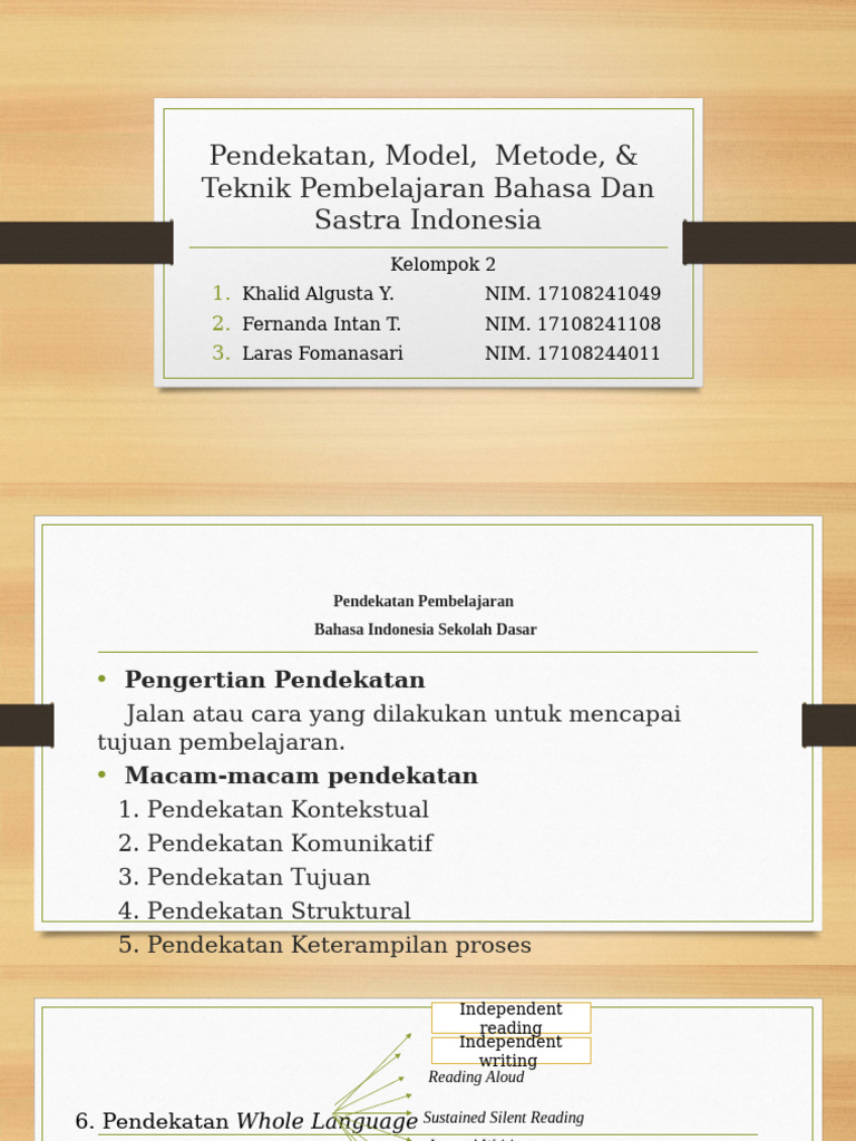 Kelompok 2 - Pendekatan, Metode, Teknik, & Model-Model-1 Fix | PDF