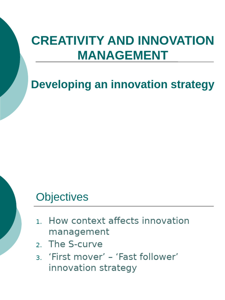 Class 6 - Developing An Innovation Strategy | PDF