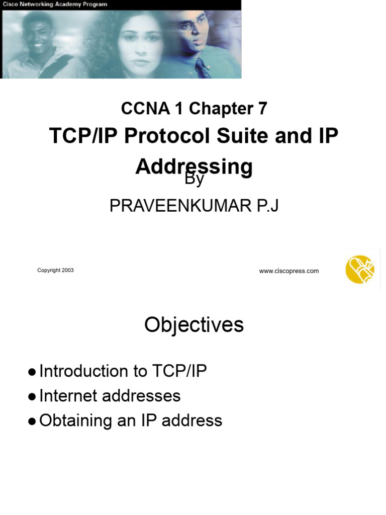 9 - TCP-IP Protocol Suite and IP Addressing | PDF