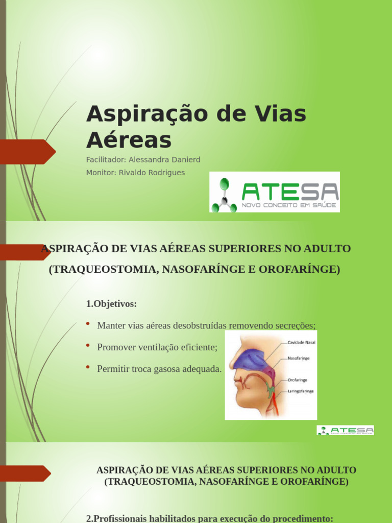 Aspiração de Vias Aéreas | PDF