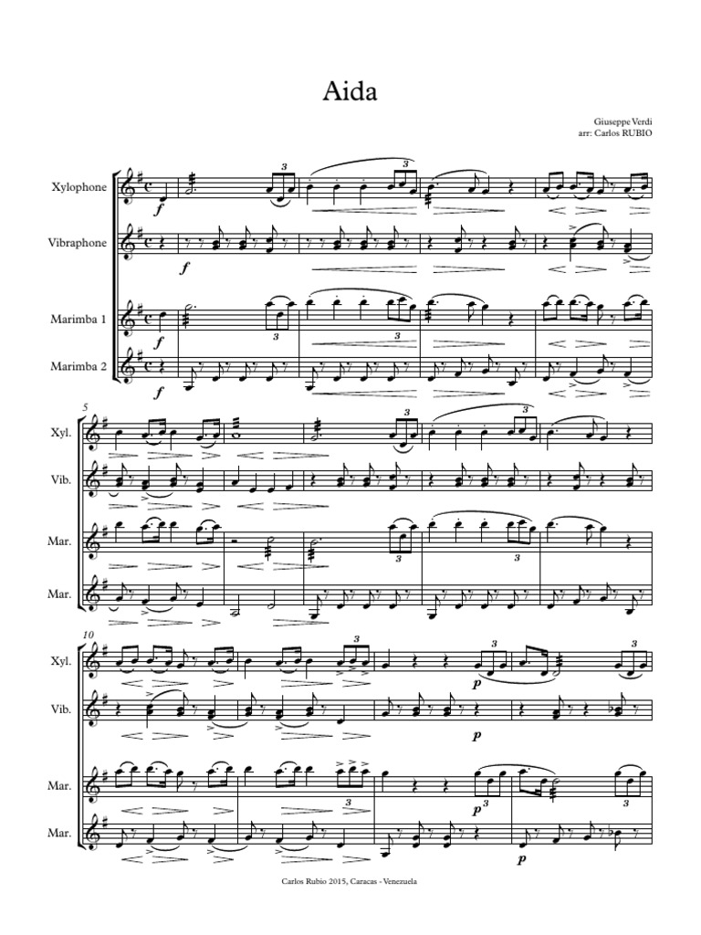 Aida score - Partitura completa | PDF