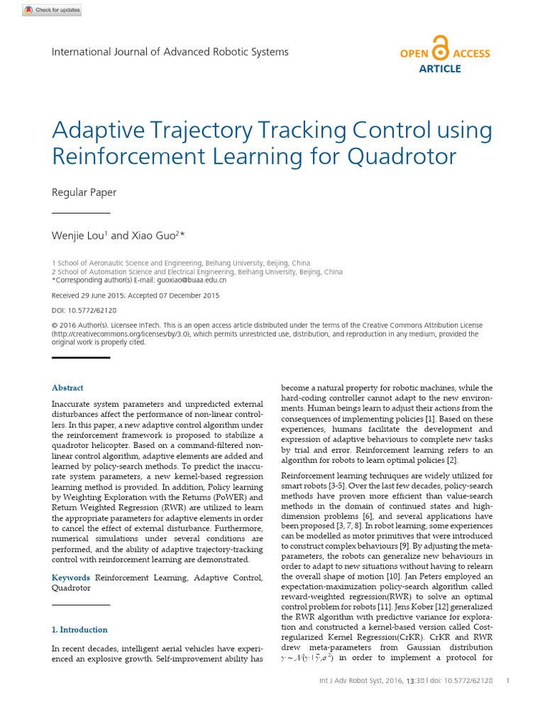 Lou Guo 2016 Adaptive Trajectory Tracking Control Using Reinforcement ...