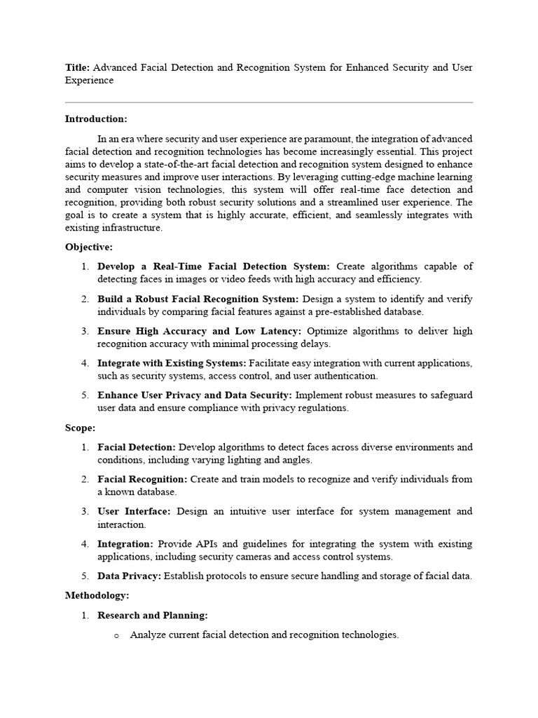 Project Proposal For Computer Science1 | PDF