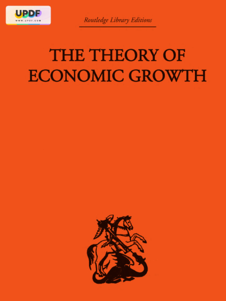 The Theory of Economic Growth | PDF