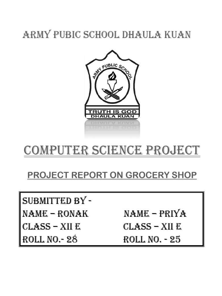 Grocery Shop Management System | PDF