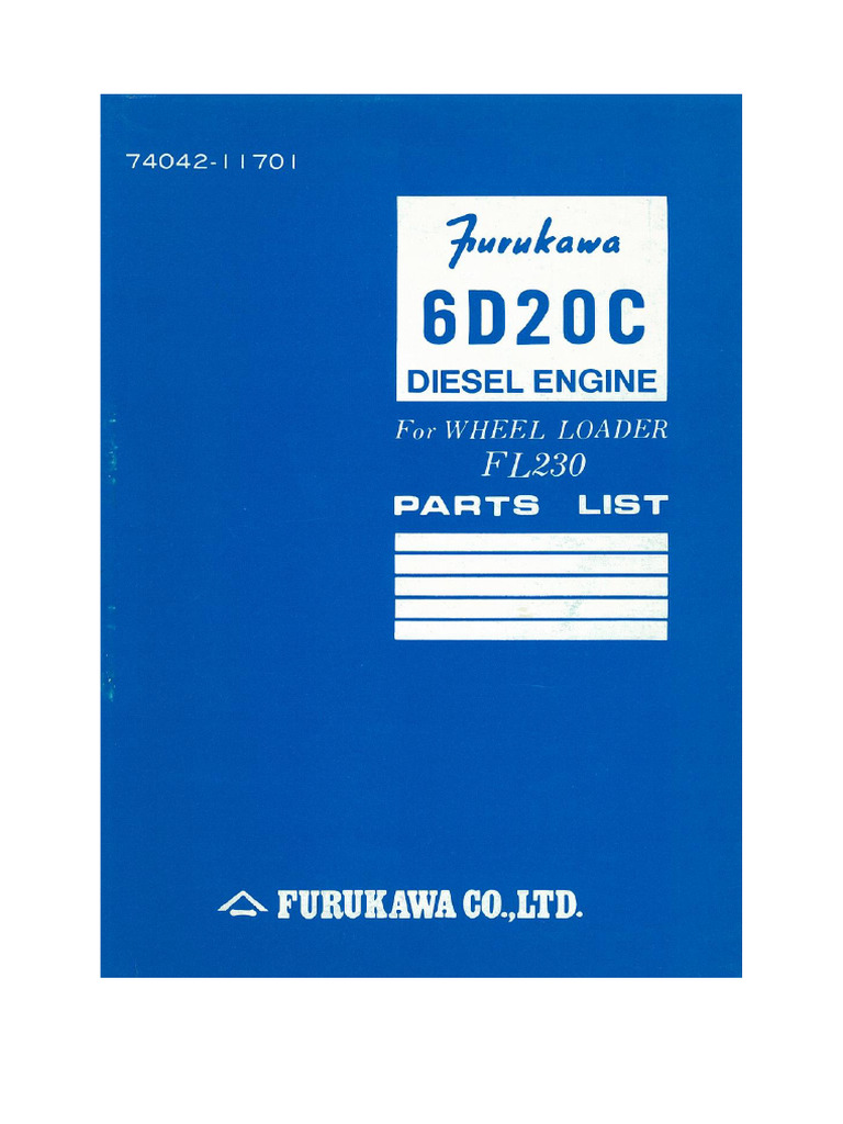 Moteur Mitsubishi 6D20C | PDF