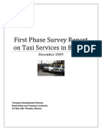 Taxi Service Report