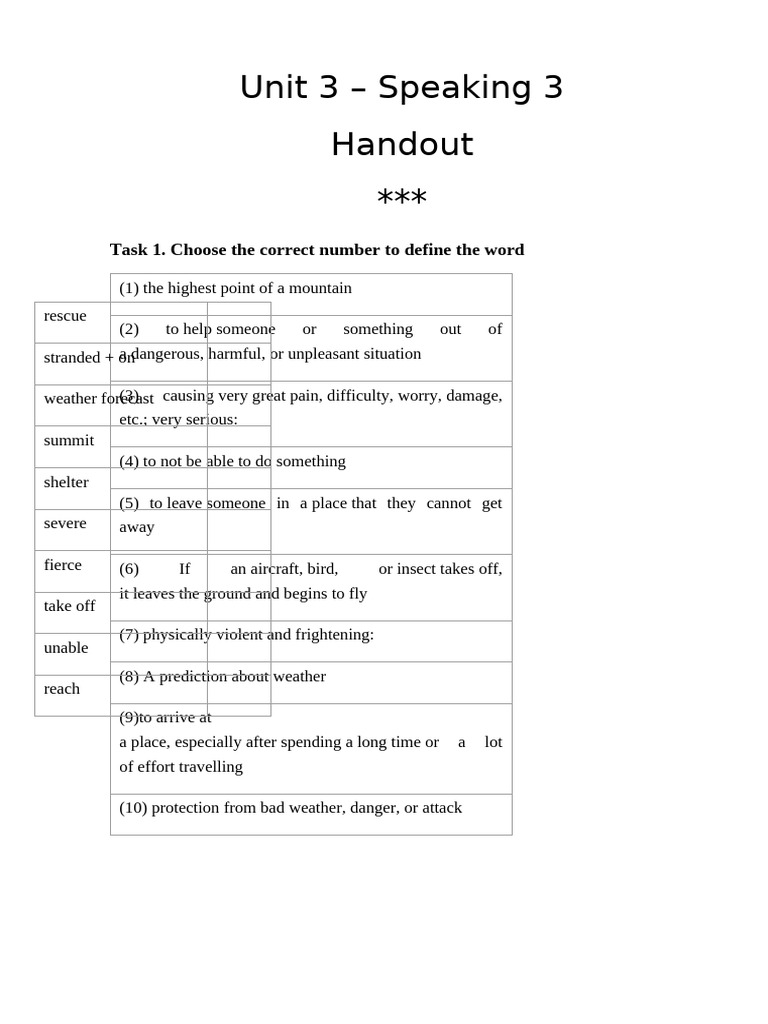 U3L3 Handout | PDF