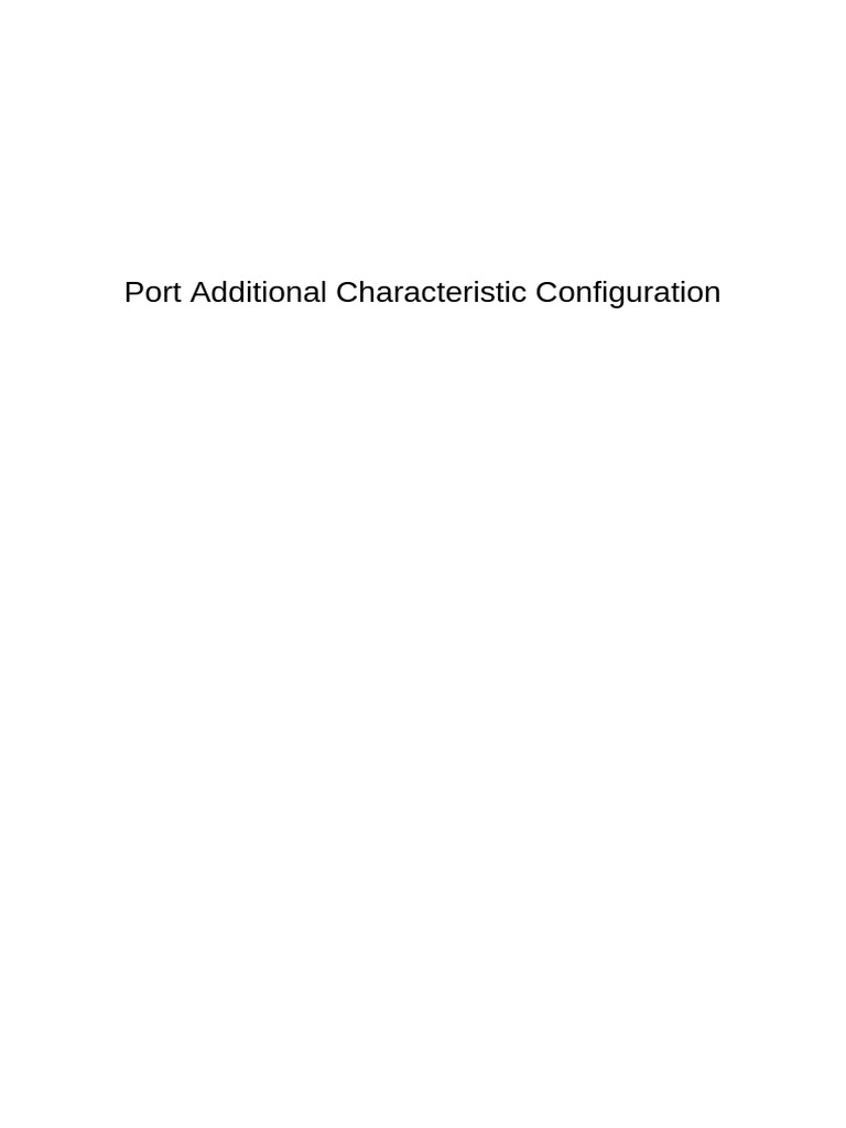 Port Security and Configuration Guide | PDF | Network Switch | Multicast