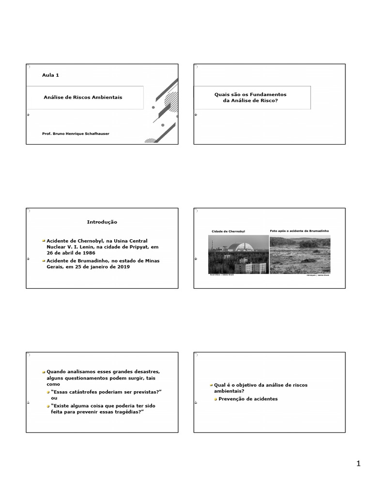 Fundamentos da Análise de Riscos Ambientais | PDF | Fatores humanos e ...