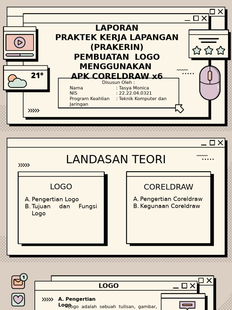 PEMBUATAN LOGO MENGGUNAKAN APK CORELDRAW x6 PDF