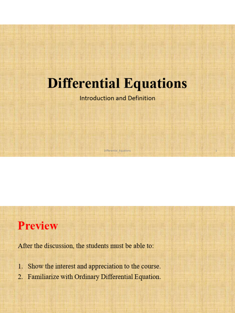Lesson 001 Introduction and Definition | PDF