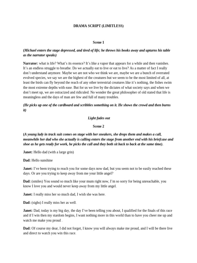 Drama Script | PDF
