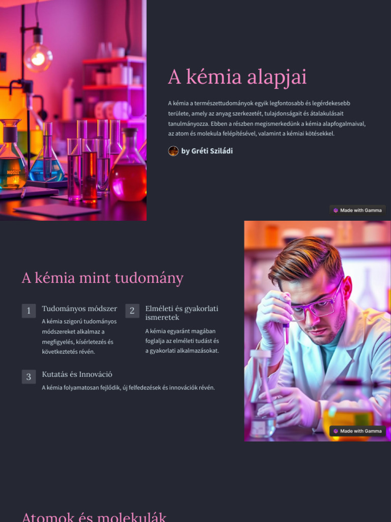 A Kemia Alapjai | PDF