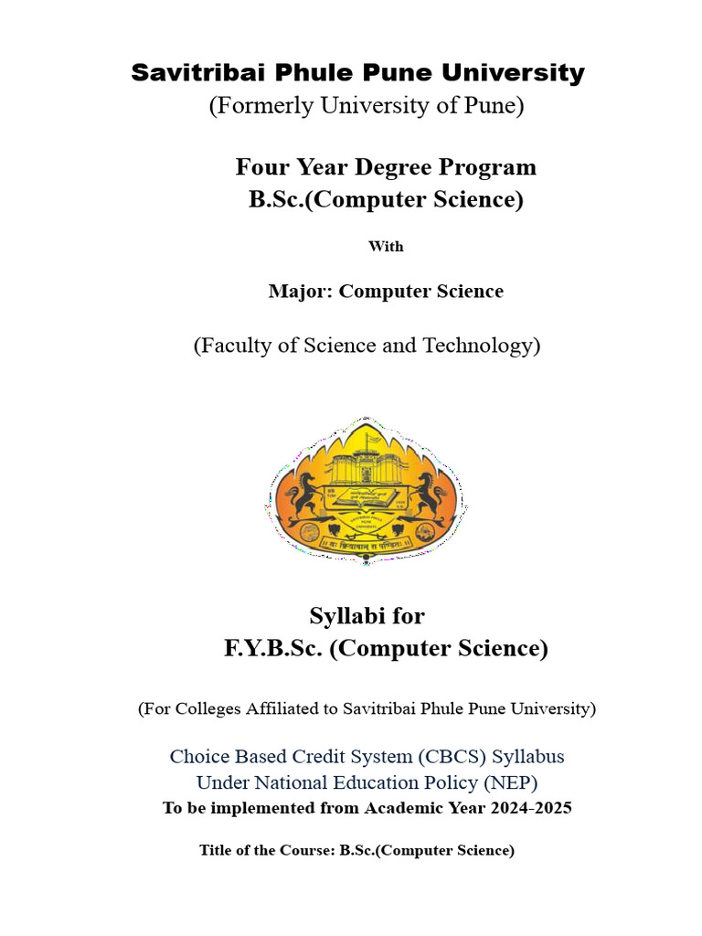 F.Y. B.Sc. (Computer Science)_05082024 | PDF