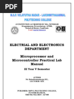 Micro Controller Lab Manual