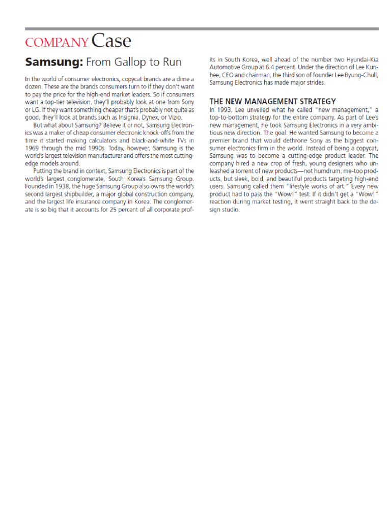 Samsung Case Study No Scan | PDF