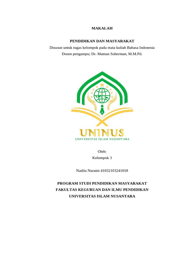 contoh makalah pendidikan yang menarik dan mudah dipahami