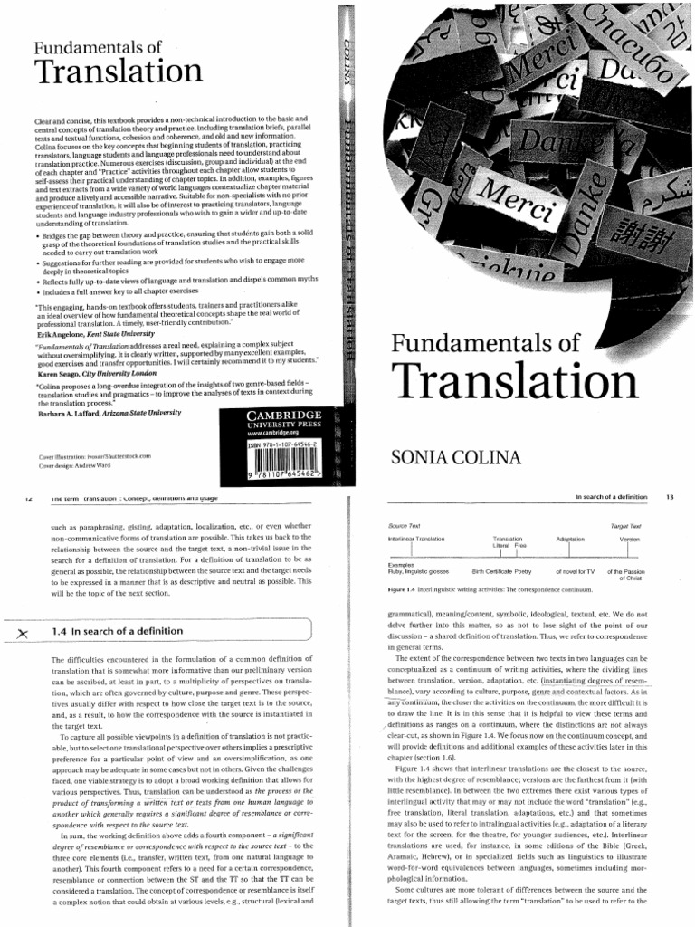 Fundamentals of Translation | PDF