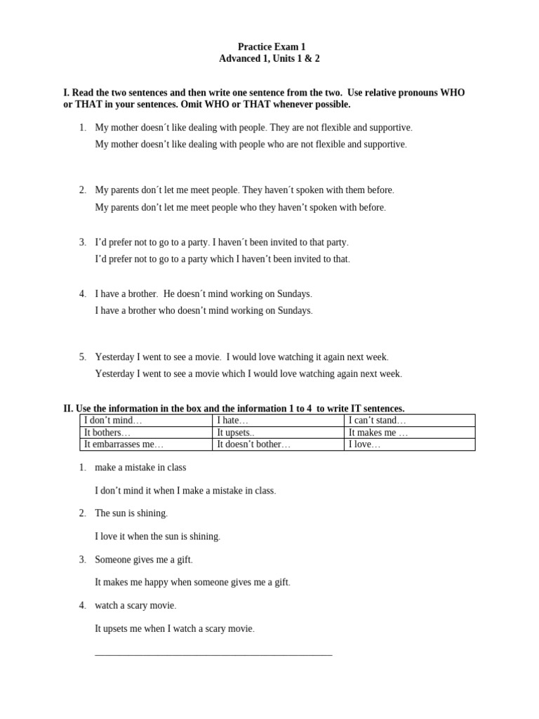 Review Practice Exam 1 Units 1 And 2 Adv 1 Pdf