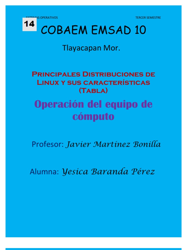Principales distribuciones de Linux | PDF | Distribución de Linux ...