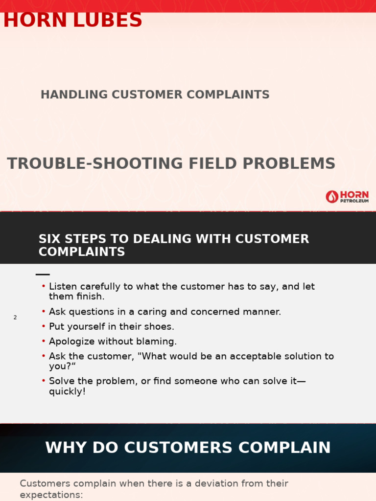 Handling Customer Complaints | PDF
