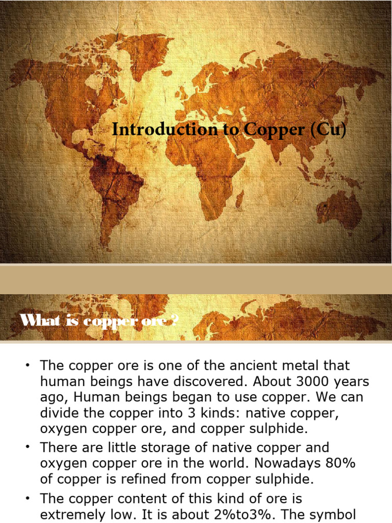 Introduction To Copper (Cu) | PDF