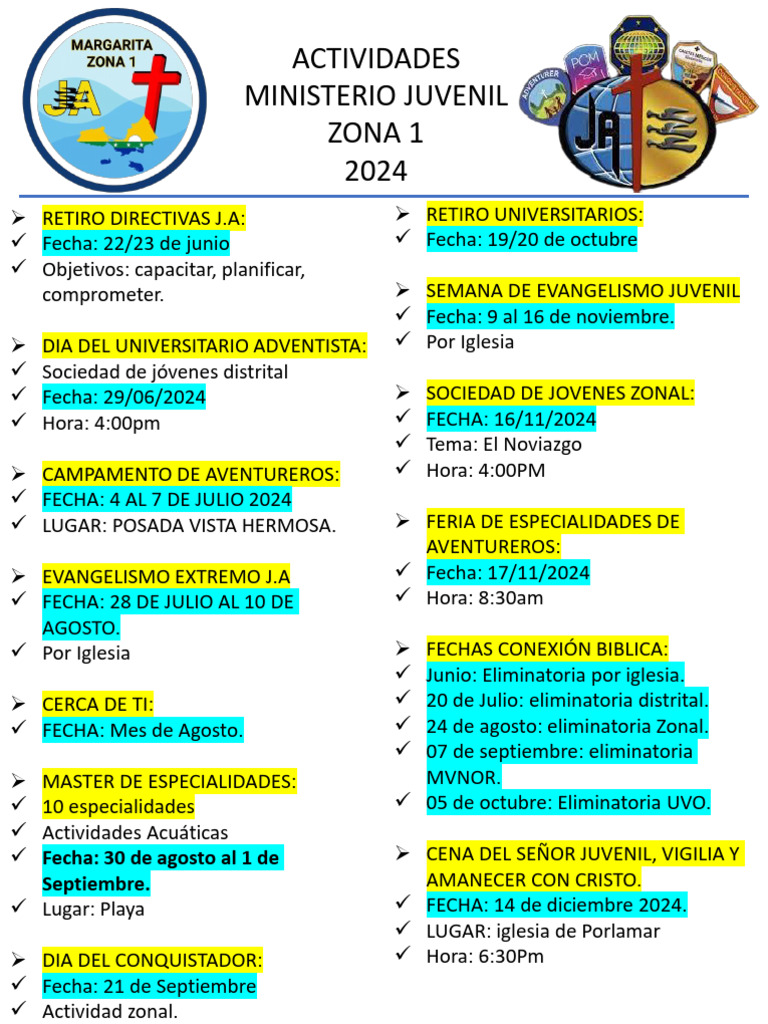 Planificacion Ministerio Juvenil 2024 | PDF