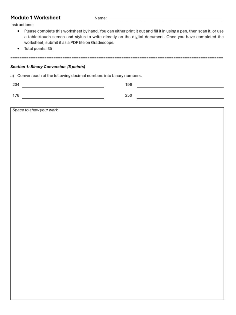 Module+1+Worksheet | PDF