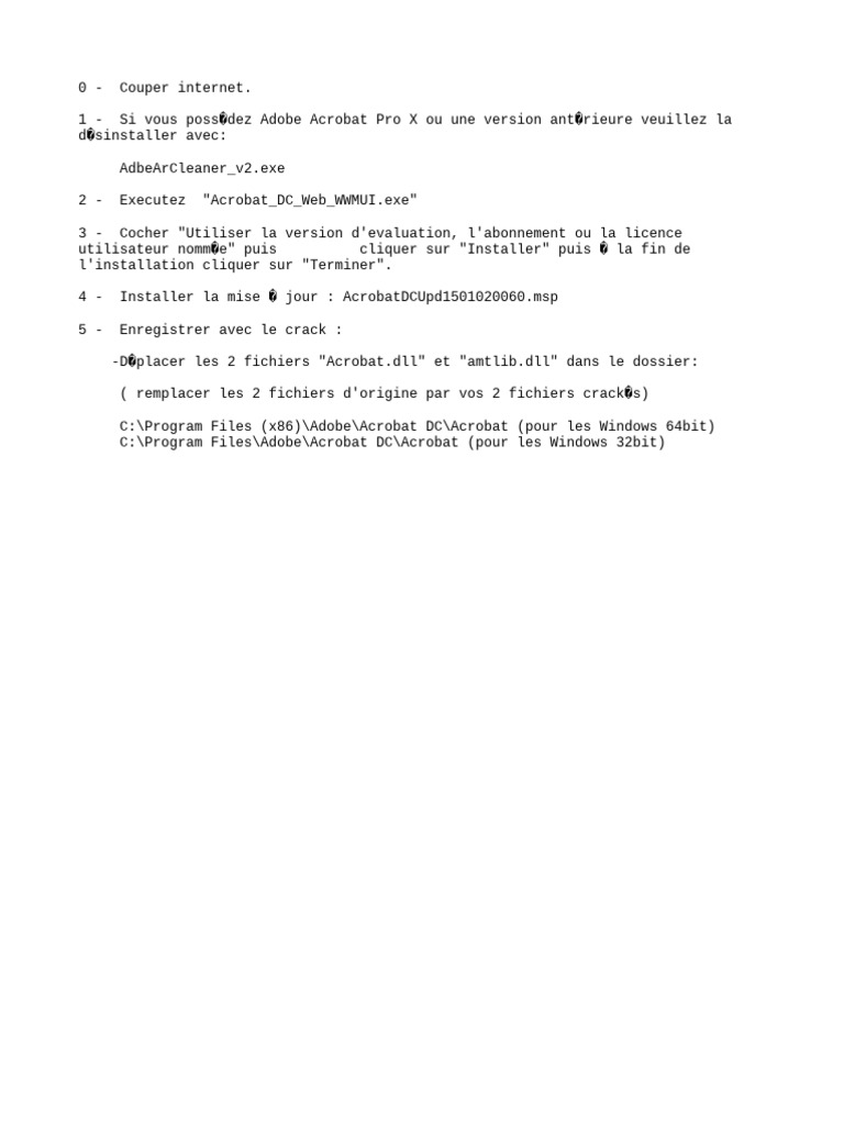 Installation pdf