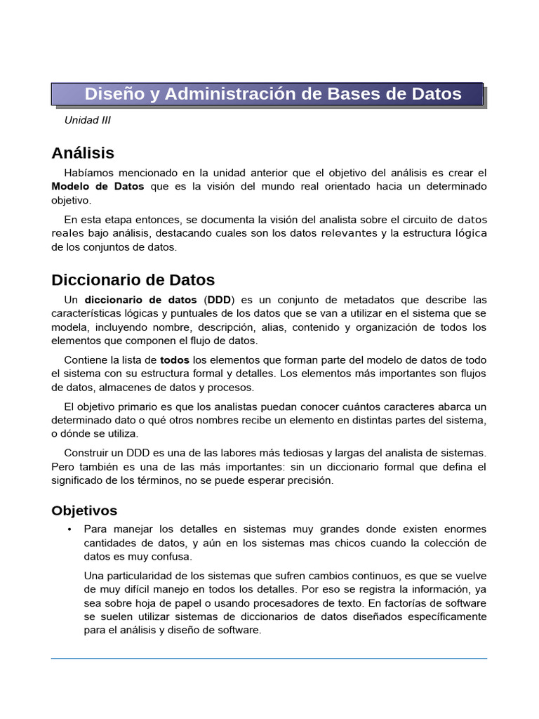 Dabd U3 | PDF