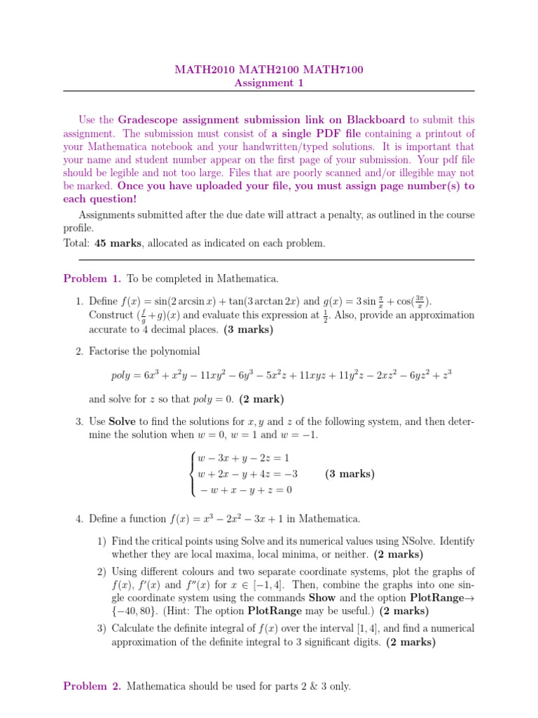 Assignment1 2010 2100 7100 Updated2 | PDF
