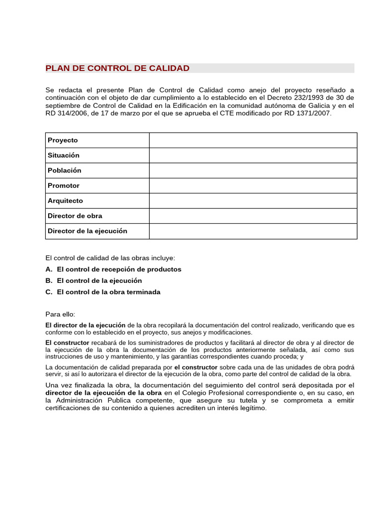 Control de Calidad | PDF | Hormigón | Albañilería